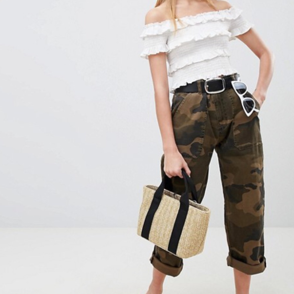 New look camo print pants